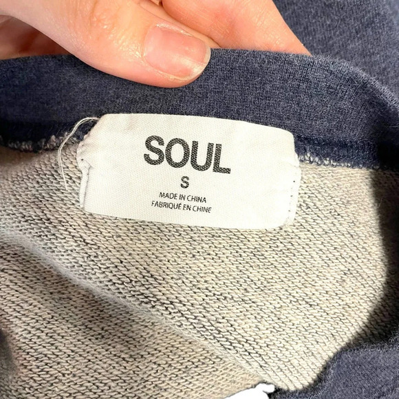 Soul by Soul Cycle University Crewneck Sweatshirt Blue Size‎ Small - Picture 6 of 8